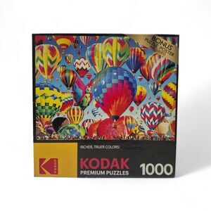 Kodak 1000 pc Premium Puzzle Ballooning Fun #8700 RoseArt 2021 Poster Included
